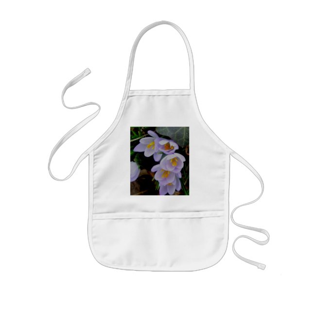 Purple Crocus Child's Apron (Front)