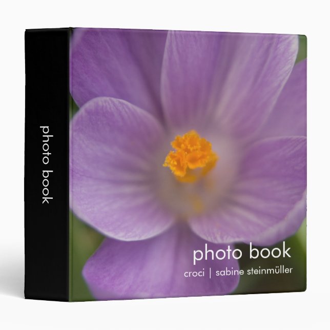 Purple Crocus PICT5930 Binder (Front/Spine)