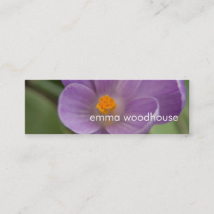 Purple Crocus PICT5930 Mini Business Card