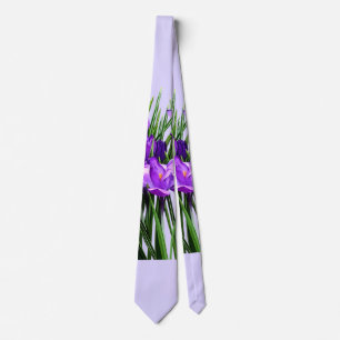 Purple Crocuses Tie