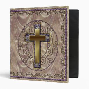 Purple Cross Dark Binder