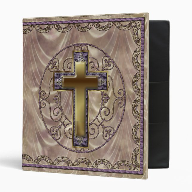 Purple Cross Dark Binder (Front/Inside)