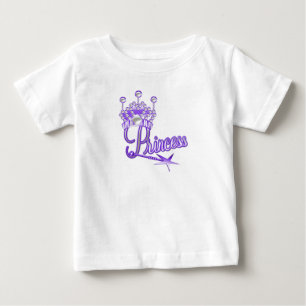 Purple Crown Princess Baby T-Shirt