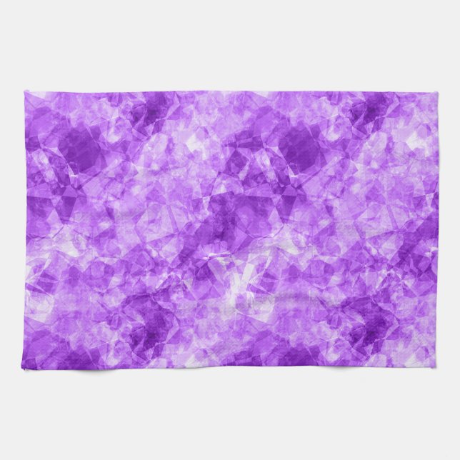 Purple Crumpled Texture Kitchen Towel (Horizontal)