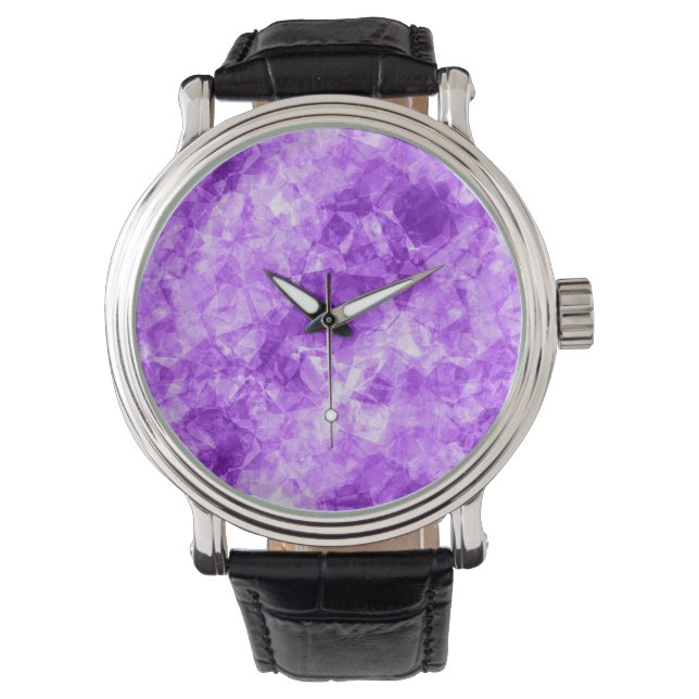 Purple Crumpled Texture Watch (Front)
