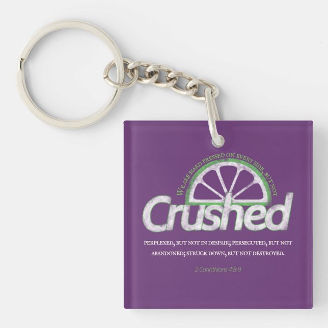 Purple Crushed Keychain (Front)