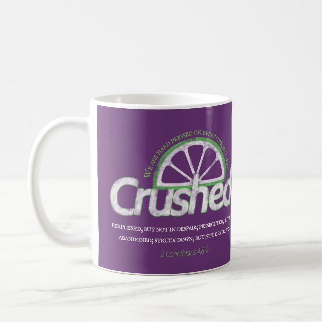 Purple Crushed Mug (Left)