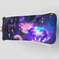 Purple Crystal Ball Demon Anime Girl
