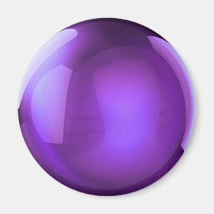 Purple Crystal Ball Magnet