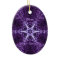 Purple Crystal Jewel Star Memory Ornament