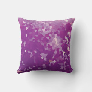 Purple Crystal Sea Throw Pillow
