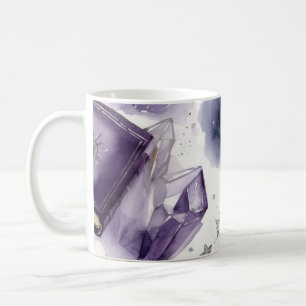 Purple Crystal Watercolor Mug