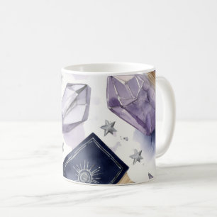 Purple Crystal Watercolor Mug