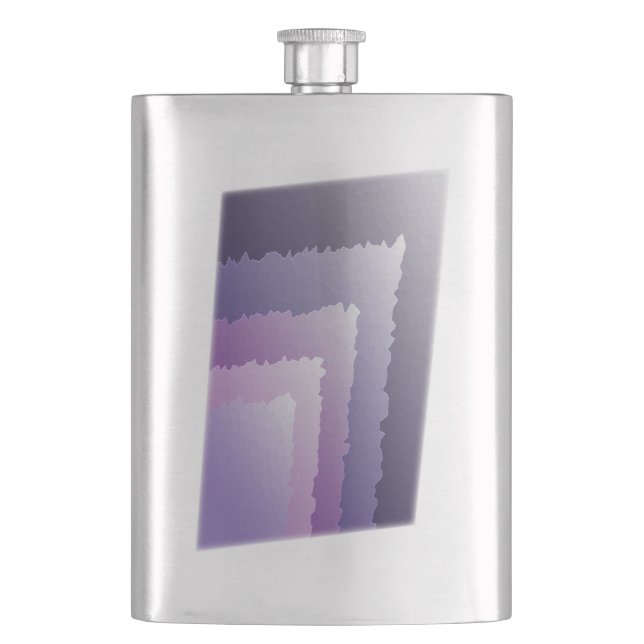 Purple crystals hip flask (Front)