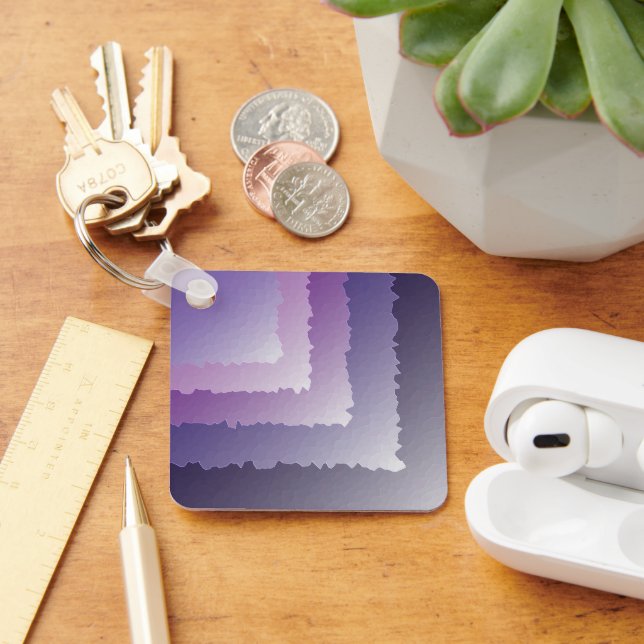 Purple crystals keychain (Desk)