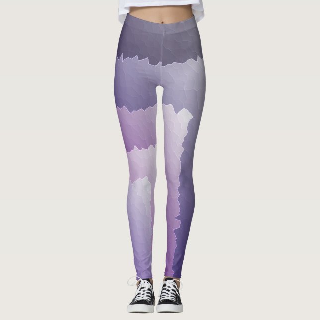Purple crystals leggings (Front)