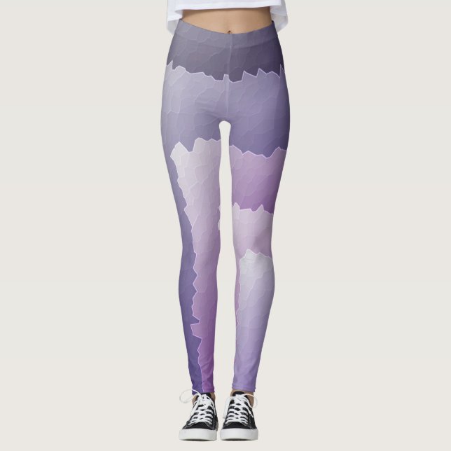 Purple crystals leggings (Front)