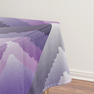 Purple crystals tablecloth