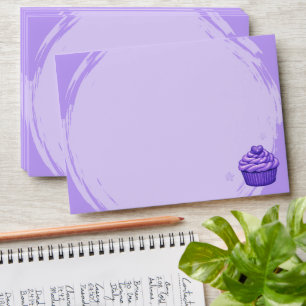 Purple Cupcake Celebration Envelope