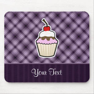 Purple Cupcake Mouse Pad