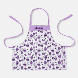 Purple Cupcake  Personalized Kids' Apron