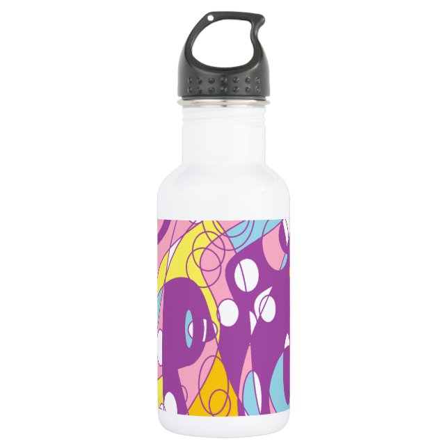 Purple Curve 532 Ml Water Bottle (Front)