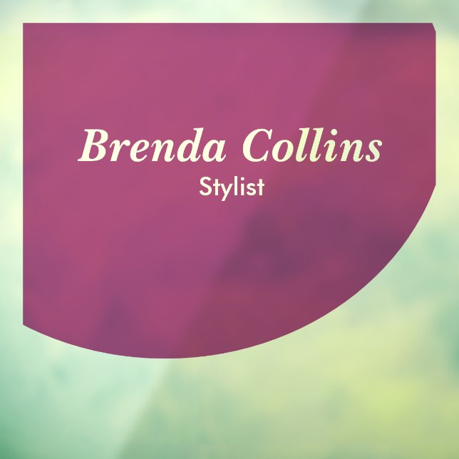 Purple curve and white window cling (Sheet 3)