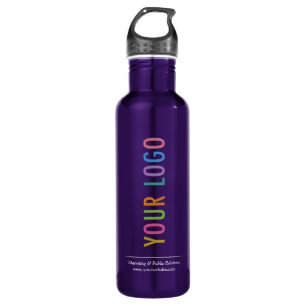 Purple Custom Company Logo Branded  710 Ml Water Bottle