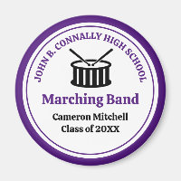 Purple Custom High School Marching Band Keepsake