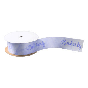Purple Custom Name Personalized Satin Ribbon