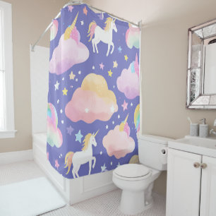 Purple Cute Rainbow unicorn birthday girls kids