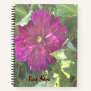 Purple Dahlia Notebook Journal