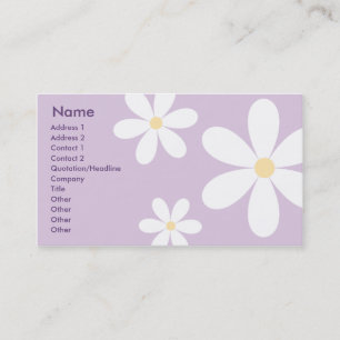 Purple Daisies - Business Business Card