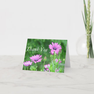 Purple Daisies-Thank You Note Thank You Card