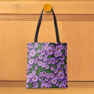 Purple Daisies Tote Bag