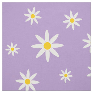 Purple Daisy Fabric
