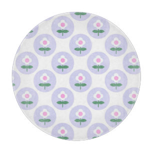 Purple Daisy Flower Baby Shower in Bloom Party Cutting Board