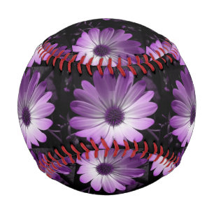 Purple Daisy Flower Baseball