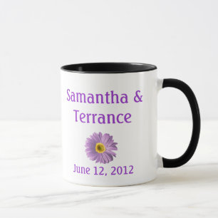 Purple Daisy Flower Customizable Mug