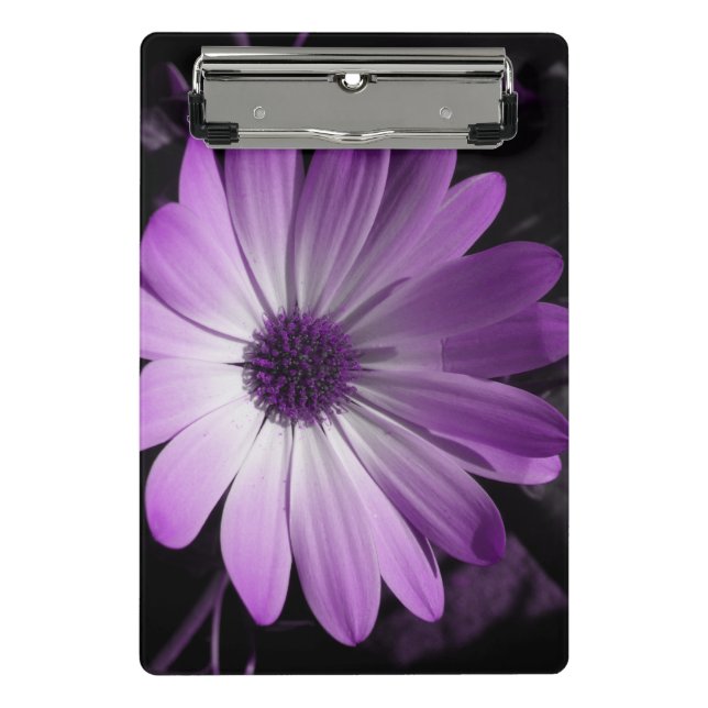 Purple Daisy Flower Mini Clipboard (Front)