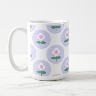 Purple Daisy Flower Mom Girl Cute Retro Coffee Mug