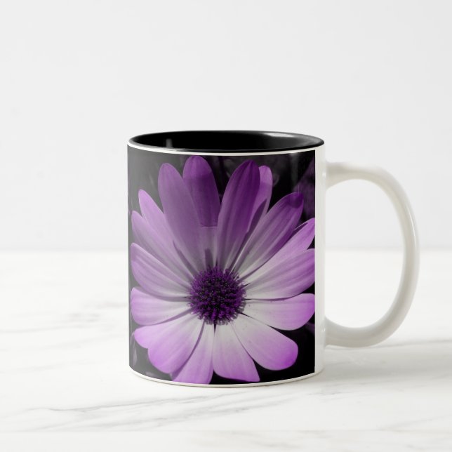 Purple Daisy Flower Mug (Right)