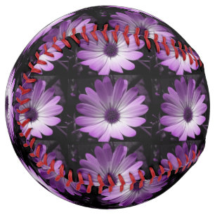 Purple Daisy Flower Softball