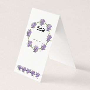 Purple Daisy Table Card