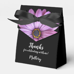 Purple Daisy Tent Style Party Favour Boxes