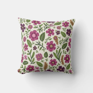  Purple Daisy Throw Pillow