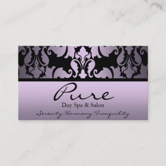 Purple Damask Business Card