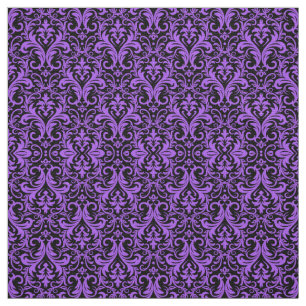 Purple Damask Fabric