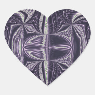 Purple Dance Heart Sticker