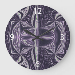 Purple Dance Large Clock